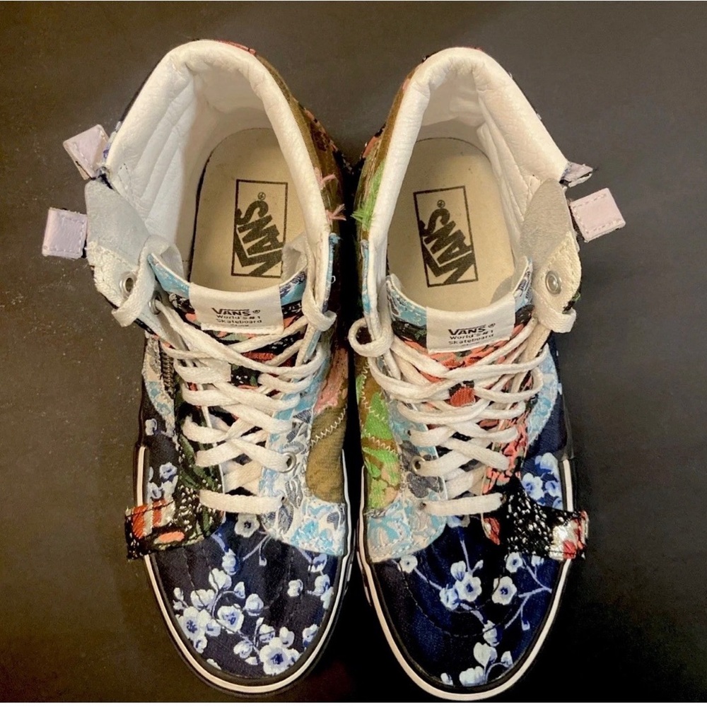 Vans Sk8-Hi Reissue Cap Florals Sneakers Women’s 9/Men’s 7.5 RARE - Picture 6 of 16